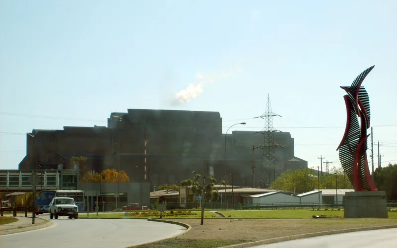 Vista histórica de instalaciones industriales de Huachipato en Talcahuano, año 2007